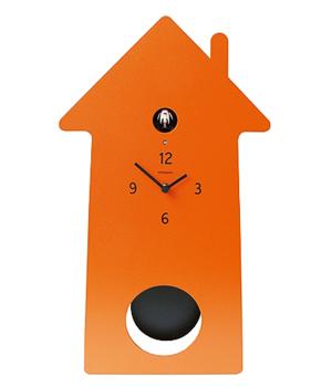 MERIDIANA 219 orange Cuckoo Clock with Pendulum