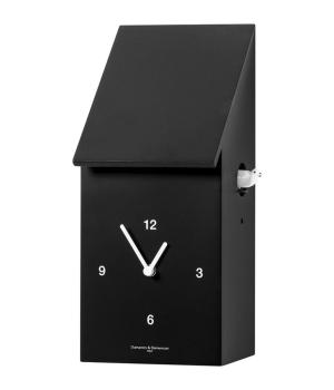 HALF TIME nero Sorprendente orologio a cucu da tavolo e da parete