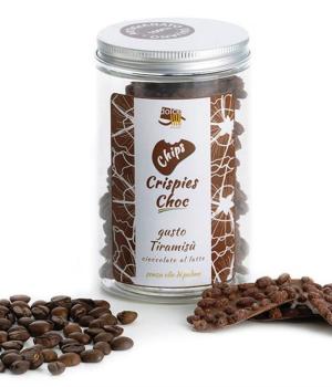 Chips Tiramisu Milchschokolade Kaffeeblätter und Puffreis