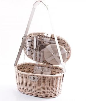 PIC NIC WICKER BASKET for 4 people
