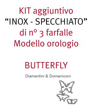 Additional KIT 3 BUTTERFLIES for Domeniconi wall clock