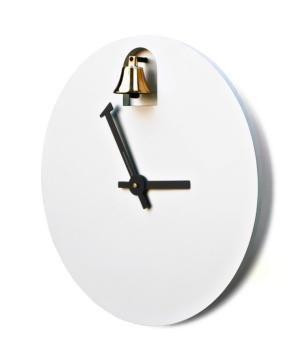DINN white Musical Clock with bell in cast brass brand Domeniconi