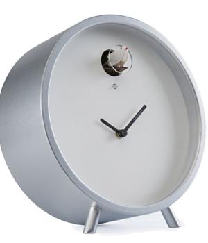PLEX 211TL aluminium DIAMANTINI & DOMENICONI Luminous Cuckoo Mantel Clock