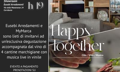 Happy Together! Apericena c/o Eusebi Arredamenti con musica e vino