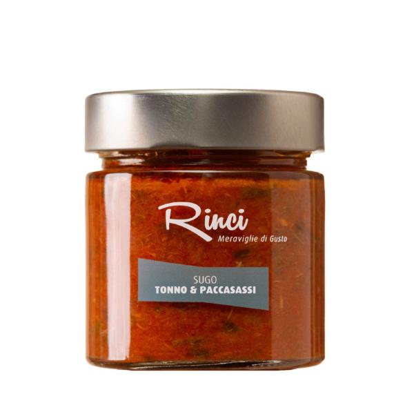 TUNA and PACCASASSI Rinci ready tomato sauce Ideal for seasoning pasta