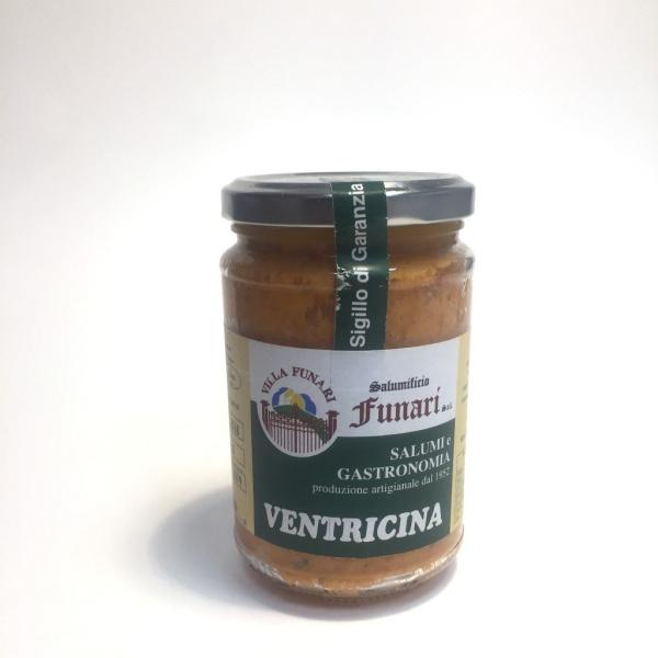 VENTRICINA in vasetto Funari salsa aromatizzata di suino italiano macinato