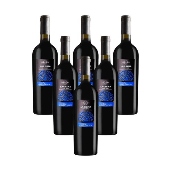 6 bottiglie Lacrima di Morro DOC Velenosi vini rossi prestigiosi