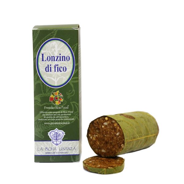 Feigenlende (lonzino di fico) süßer Anislikör mit Trockenfrucht la Bona Usanza das Präsidium Slow Food