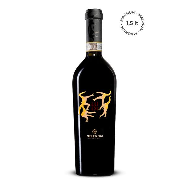 Magnum LUDI Offida Rosso DOCG Velenosi Award-winning red wine in Italy
