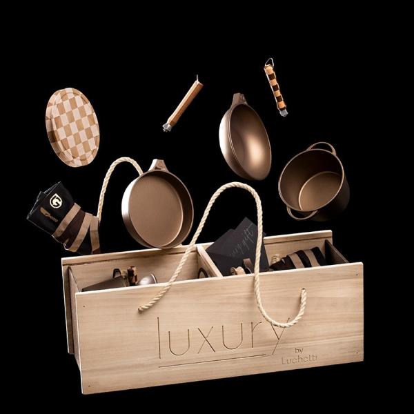 Luxury kitchen kit with induction plates, K360 line, Luchetti collection made in Italy