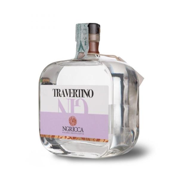 Travertine Gin Ngricca Italian agridistillery from the Piceno area