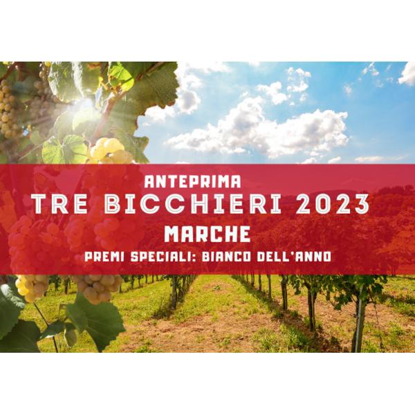 "3 glasses" guide Gambero Rosso 2023 selection of award-winning Marche wines