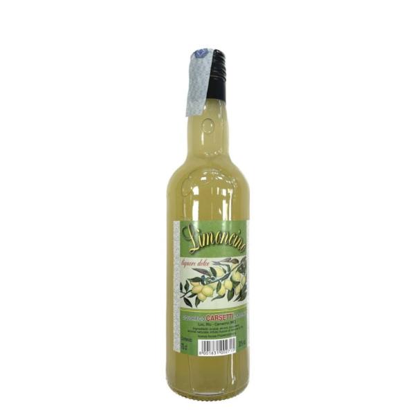 Limoncino Carsetti Italian sweet liqueur with an unmistakable lemon flavour gluten-free