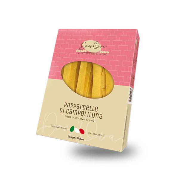 PAPPARDELLE Campofilone handmade egg pasta Carassai factory from Marche