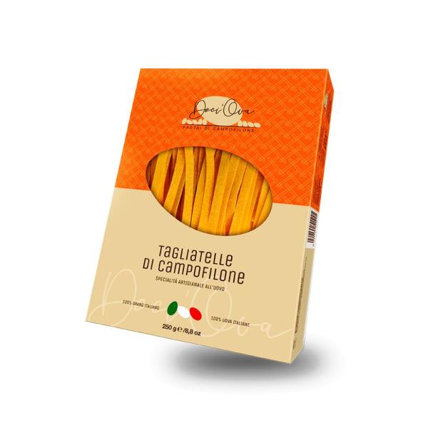 TAGLIATELLE di Campofilone pasta specialità all'uovo Deci'Ova brand Pastificio Carassai