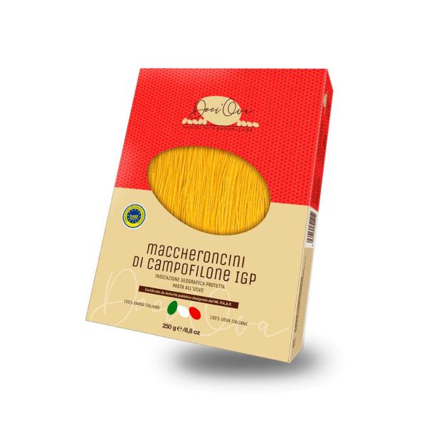 Maccheroncini IGP di Campofilone Deci'Ova pasta specialità all'uovo