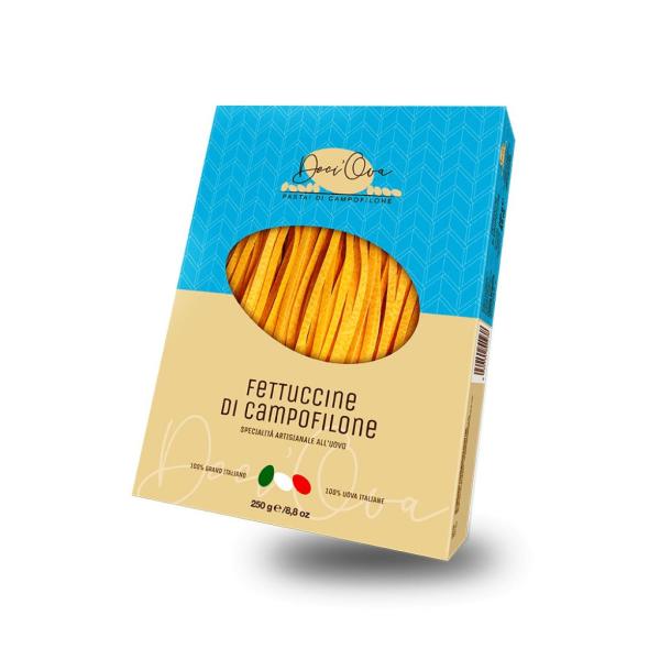 FETTUCCINE Campofilone egg pasta artisan method Carassai factory