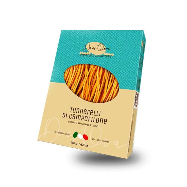 TONNARELLI di Campofilone pasta specialità all'uovo Deci'Ova brand Carassai