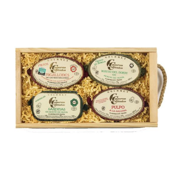 Cofanetto regalo 4 eccellenze Conservas Cambados 4x120 gr