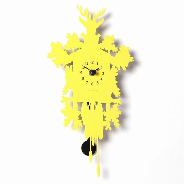 MIGNON giallo Piccolo orologio con pendolo design contemporaneo