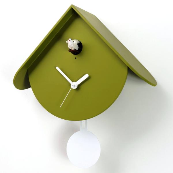 TITTI 2077 verde duchamp Moderno orologio cucu e pendolo