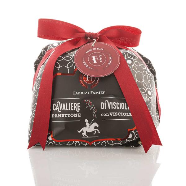 Italian artisanal Panettone with sour cherries