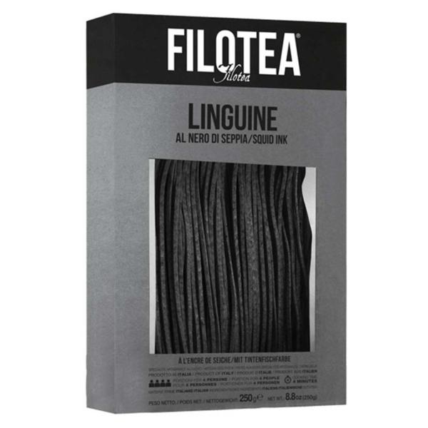 Linguine al nero di seppia Filotea pasta uovo  sezione quadrata