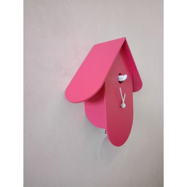 TITTI 2078 rosa shock betulla laccata dal design accattivante orologio cucu Diamantini Domeniconi
