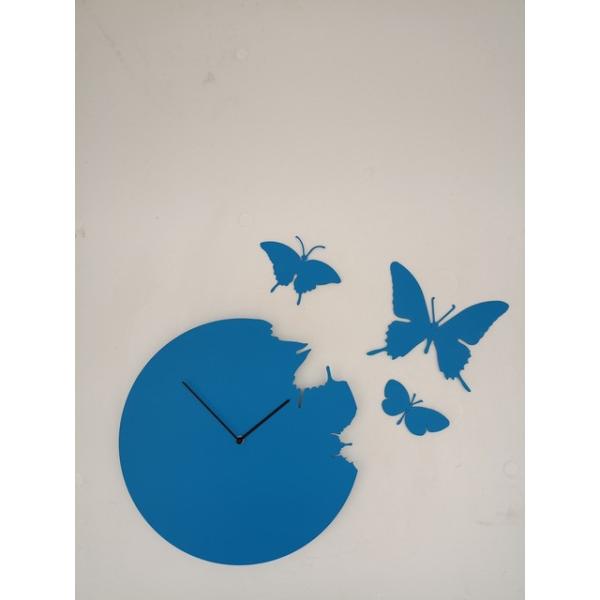 Butterfly bluette orologio a parete + kit 3 farfalle Diamantini Domeniconi