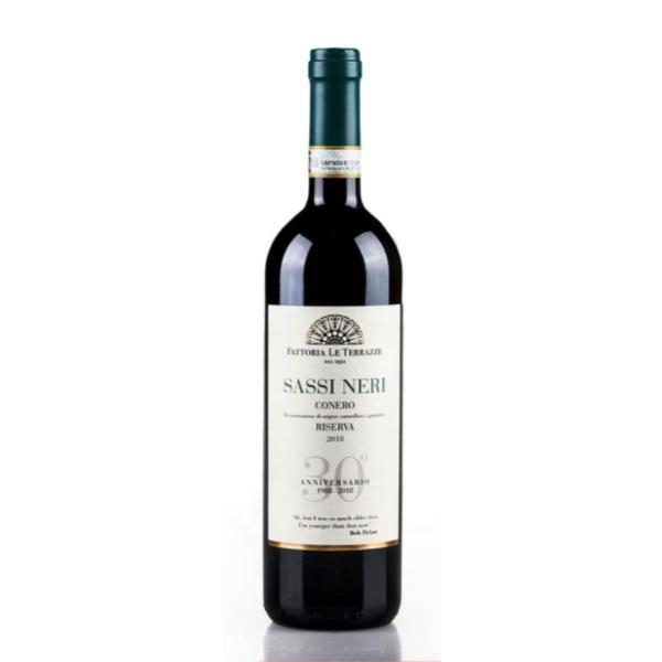 Sassi neri Riserva Conero DOCG Le Terrazze vino longevo