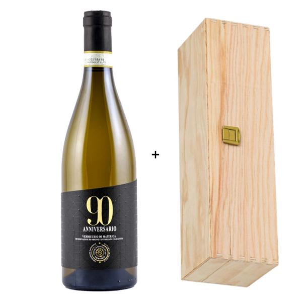 90 anniversario cassetta legno Verdicchio di Matelica DOC Produttori di Matelica 1932