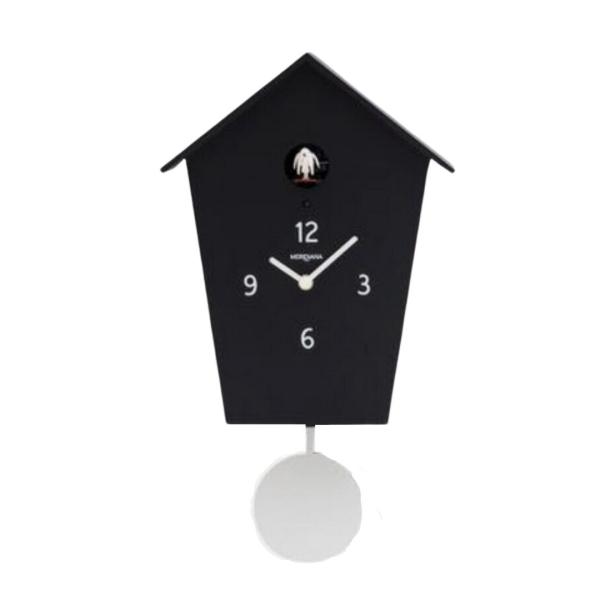233 nero in betulla laccata orologio cucu con pendolo Diamantini Domeniconi