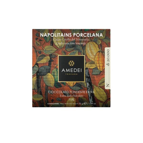 Scatola 12 Napolitains Porcelana puro Criollo Amedei