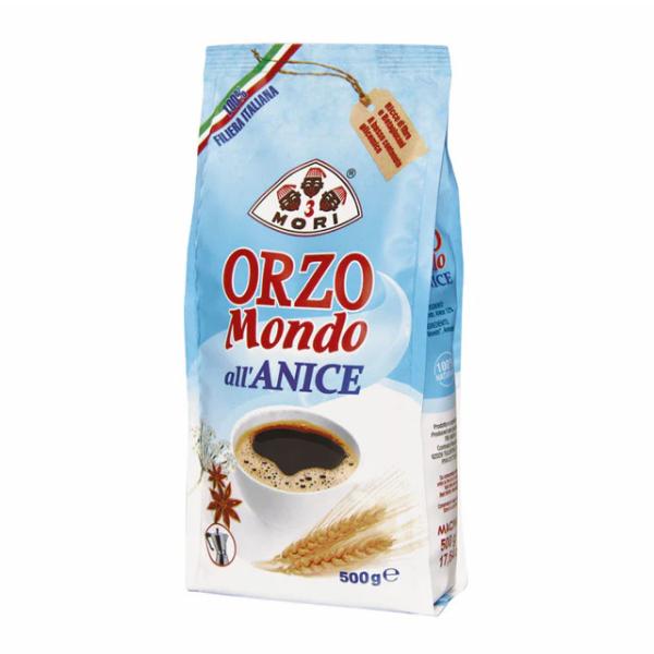 Orzo Mondo Anice macinato Tre Mori coltivato e raccolto nelle Marche - BIO