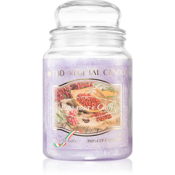 Candela profumata THD Vegetal Pepe rosa e Caffe
