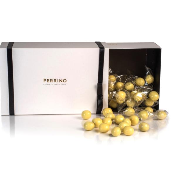 Dragees Perrino al cioccolato bianco 350gr
