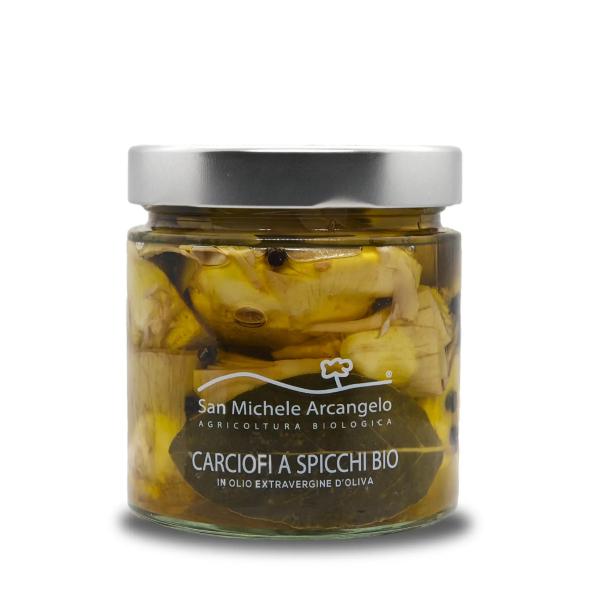 Artichokes cut into wedges in EVO oil San Michele Arcangelo - BIO