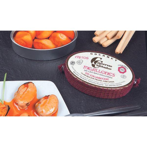 Mejillones cozze di origine spagnola Conservas de Cambados 120 gr