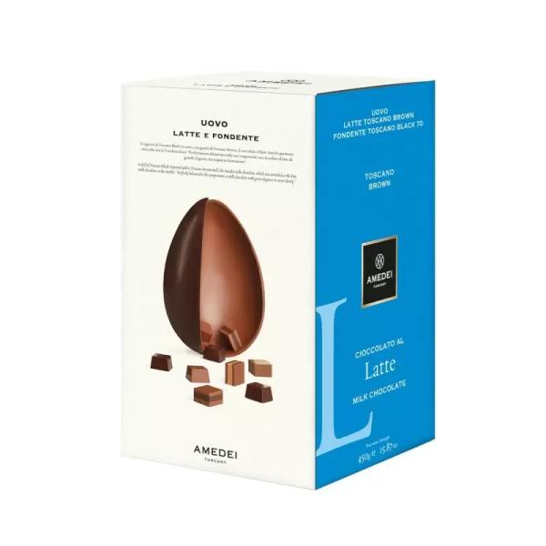 Amedei Uovo Bigusto Double Flavoured Egg. 400gr.