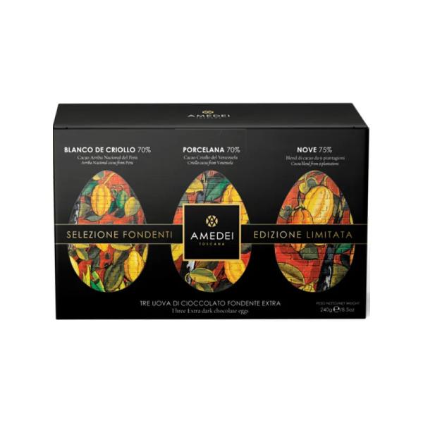 Amedei Uovo Selezione Fondenti 3 da 80g