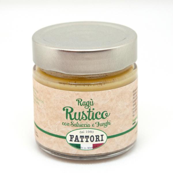 RUSTIC Ragout Fattori Italian ready sauce with sausage and mushrooms