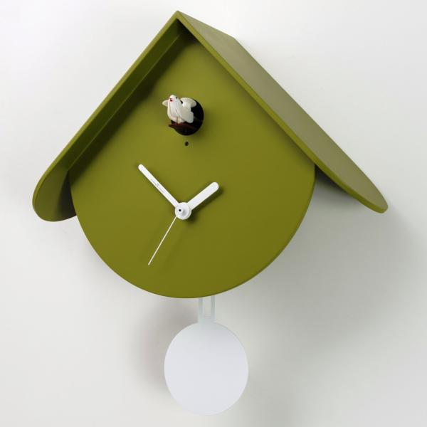 TITTI 2077 verde duchamp Moderno orologio cucu e pendolo