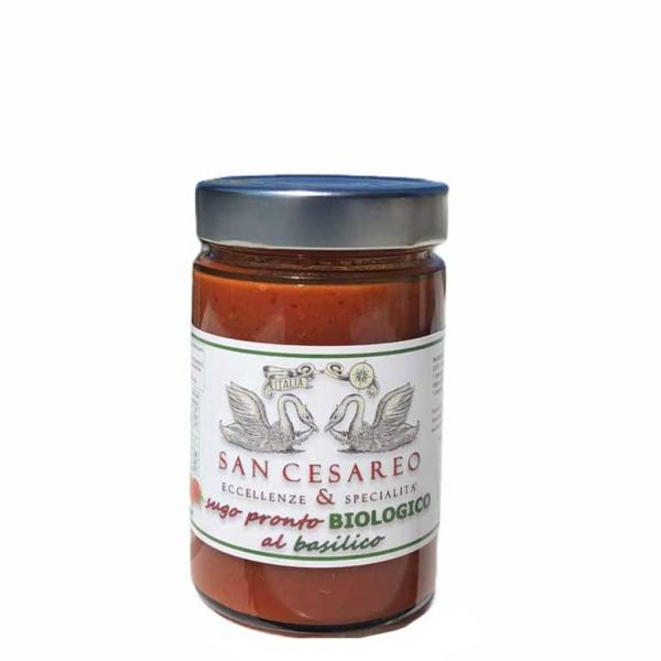 Fertige Sauce mit frischem Basilikum San Casareo italienisches Bio-Produkt - BIO