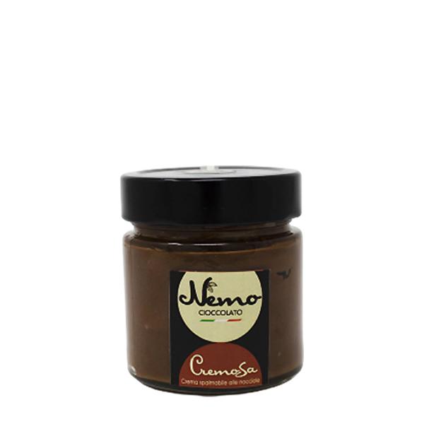 Streichfähige Schokoladen- und Haselnuss creme NEMO la cremosa line