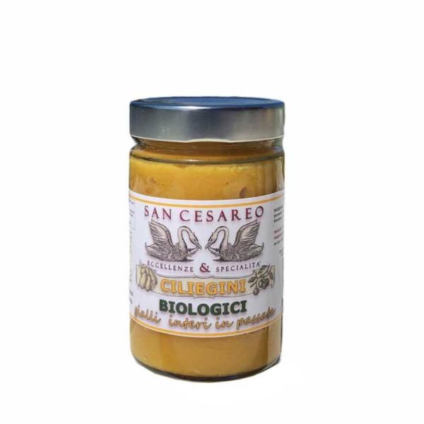 BIO Gelbe Kirschtomaten Italienische  Fertige Sauce ideal für Fischrezepte - BIO