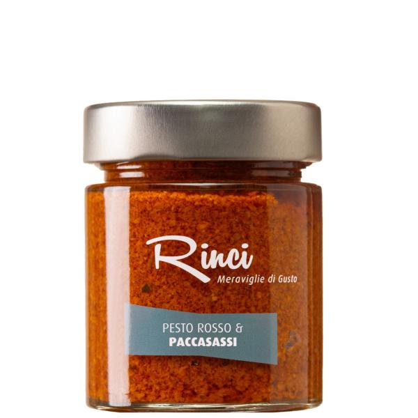 Red PESTO and PACCASASSI Rinci crushed sea fennel and tomato sauce