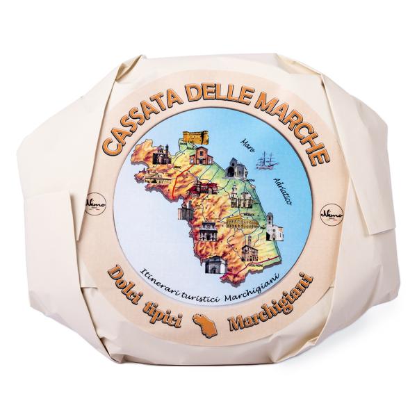 Cassata Marken Süßes Gebäck mit Schokoladenüberzug Nemo Dolciaria Marche line