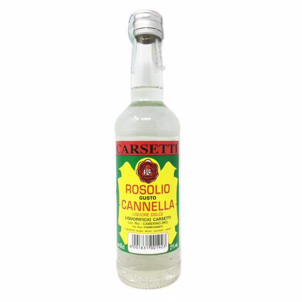 ROSOLIO Carsetti Zimtgeschmack Süßer Likör alkoholische Spezialität ideal Digestif