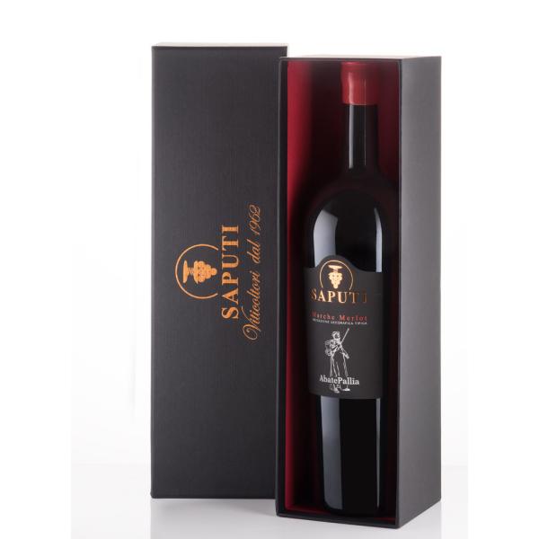Magnum ABATE PALLIA Saputi Merlot Marche IGT vino rosso premiato