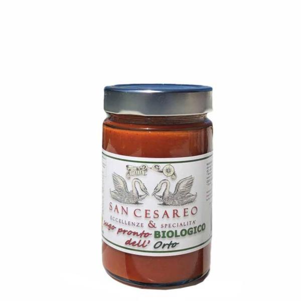 Fertige SAUCE tomate und Champignons frisch San Casareo Italienisches Bio-Produkt - BIO